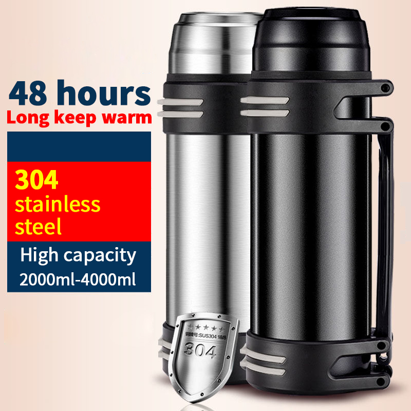 【2/3/4L】304 Stainless Steel Thermos / Thermos Flask / Hot Water Bottle