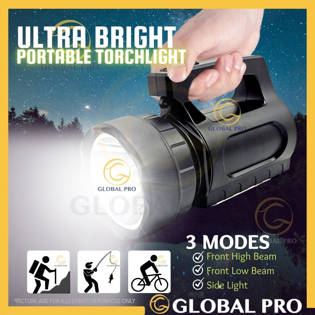 Heavy Duty Torchlight Flashlight Torch Light Super Bright Anxiety Lamp