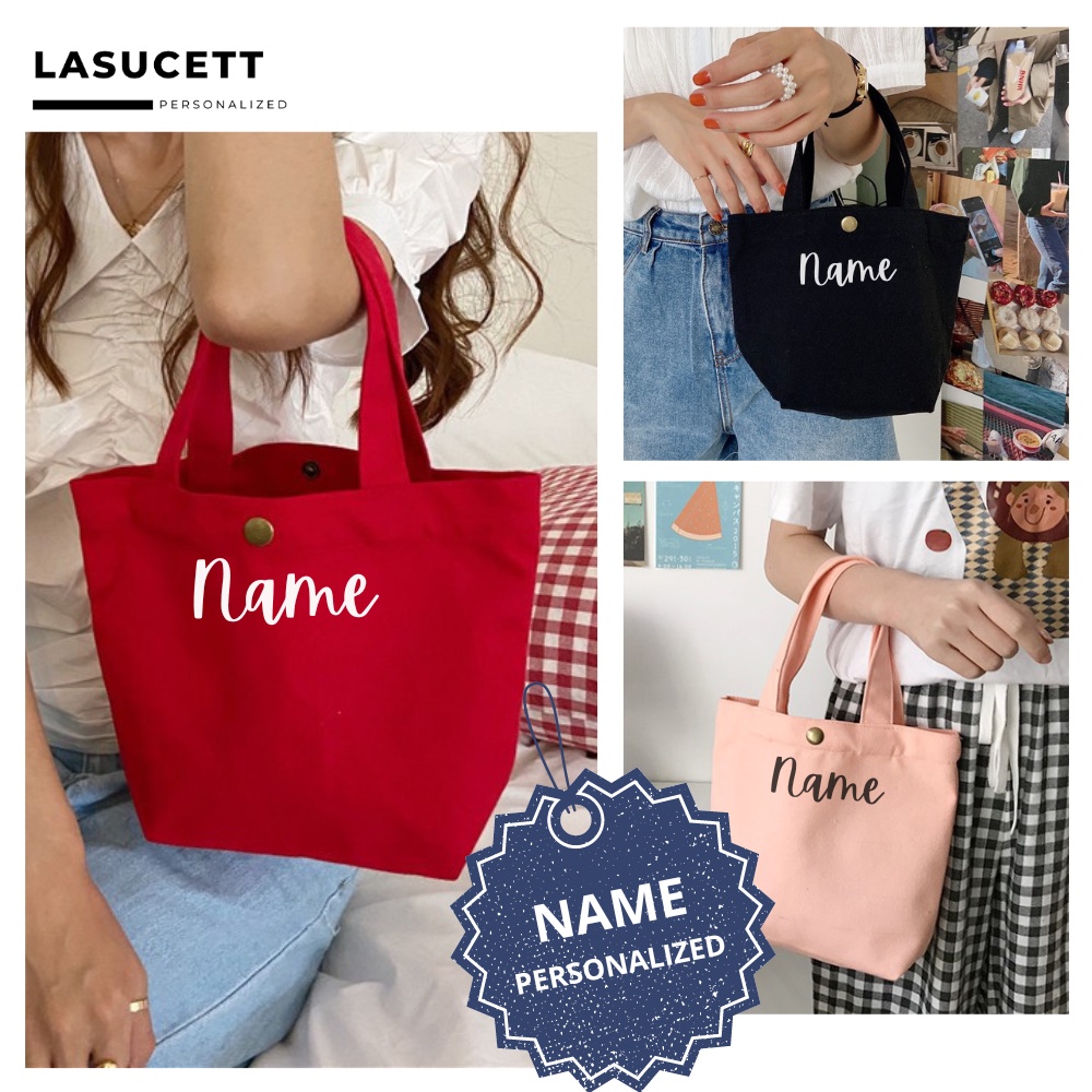 Personalized Tote Bag lunch Bag Good quality Multiple Colors