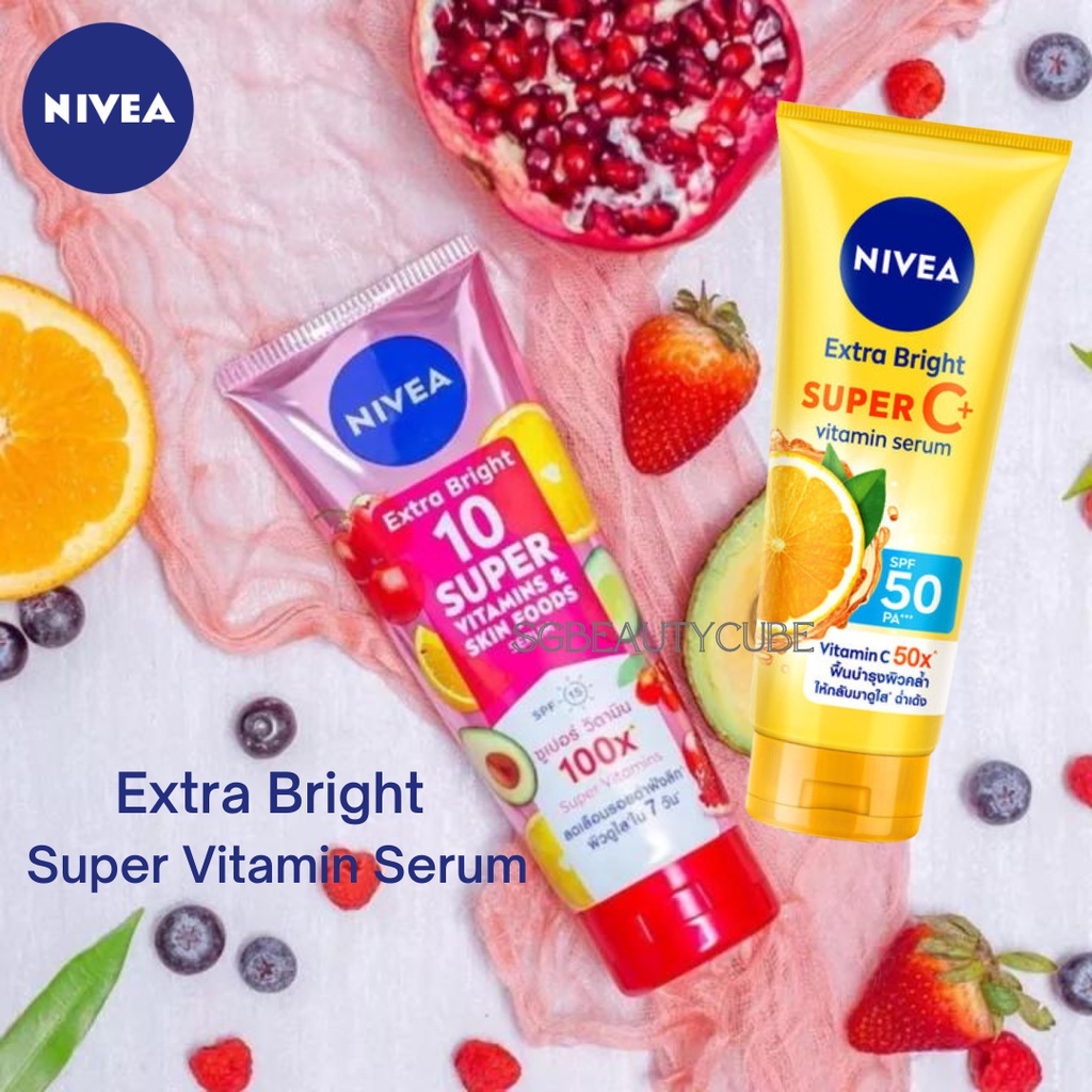 [SG INSTOCK] NIVEA Extra Bright 10 Super Vitamins & Skin Foods,Extra