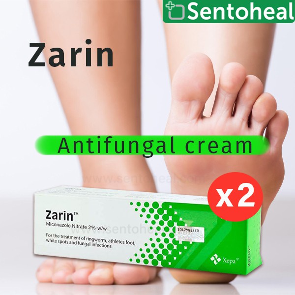 Zarin 2 Antifungal Cream 15g x 2 tubes [BUNDLE OF 2] Shopee Singapore