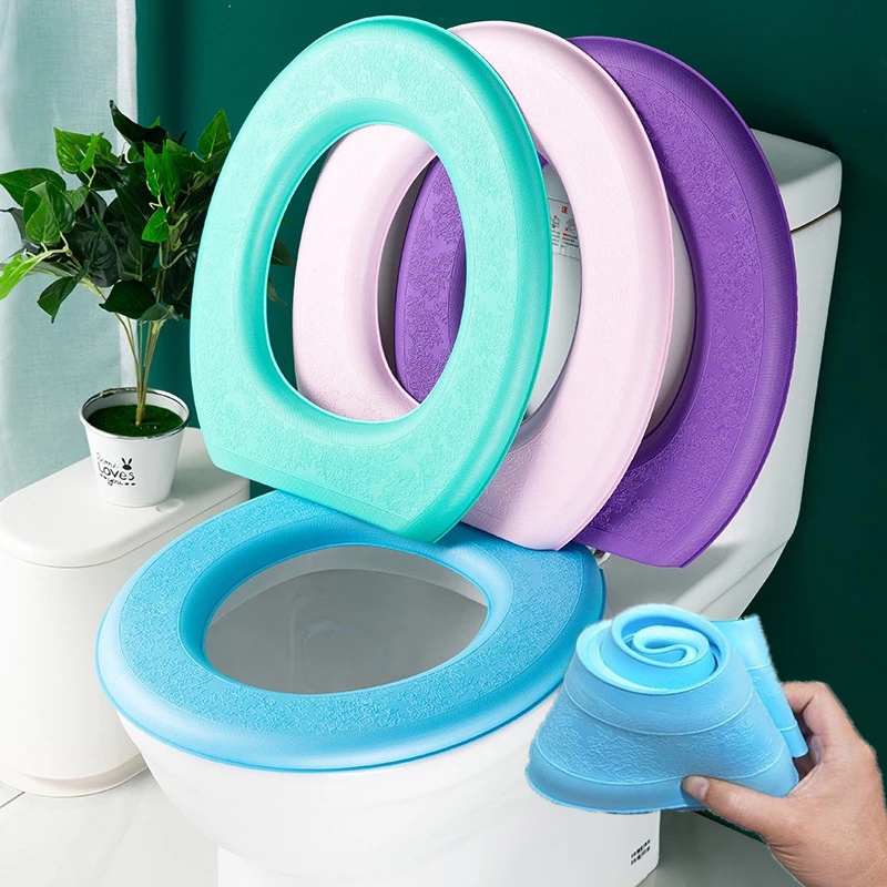 O type Waterproof Toilet Seat Cover Pads/EVA Soft Toilet Cover Seat Lid