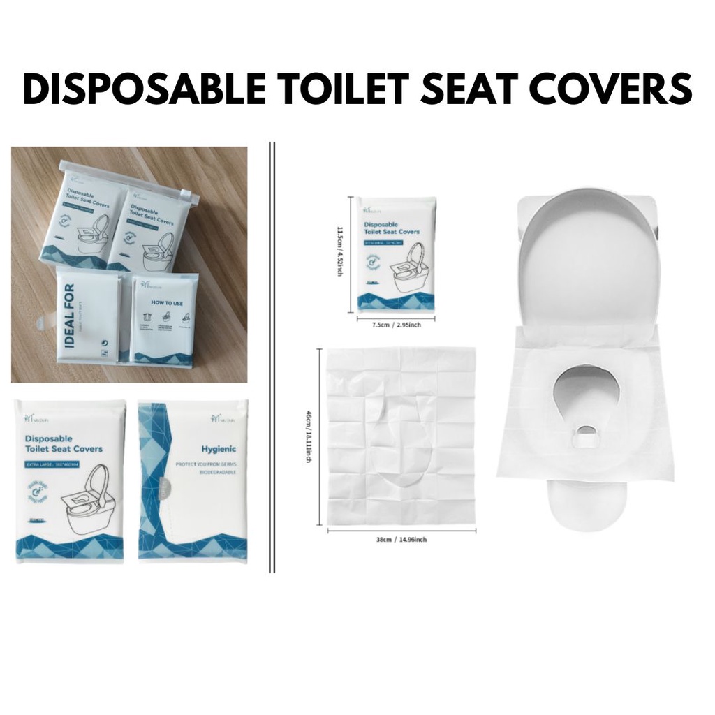 [SG SELLER] 10pcs Disposable Toilet Seat Cover Home Improvement or