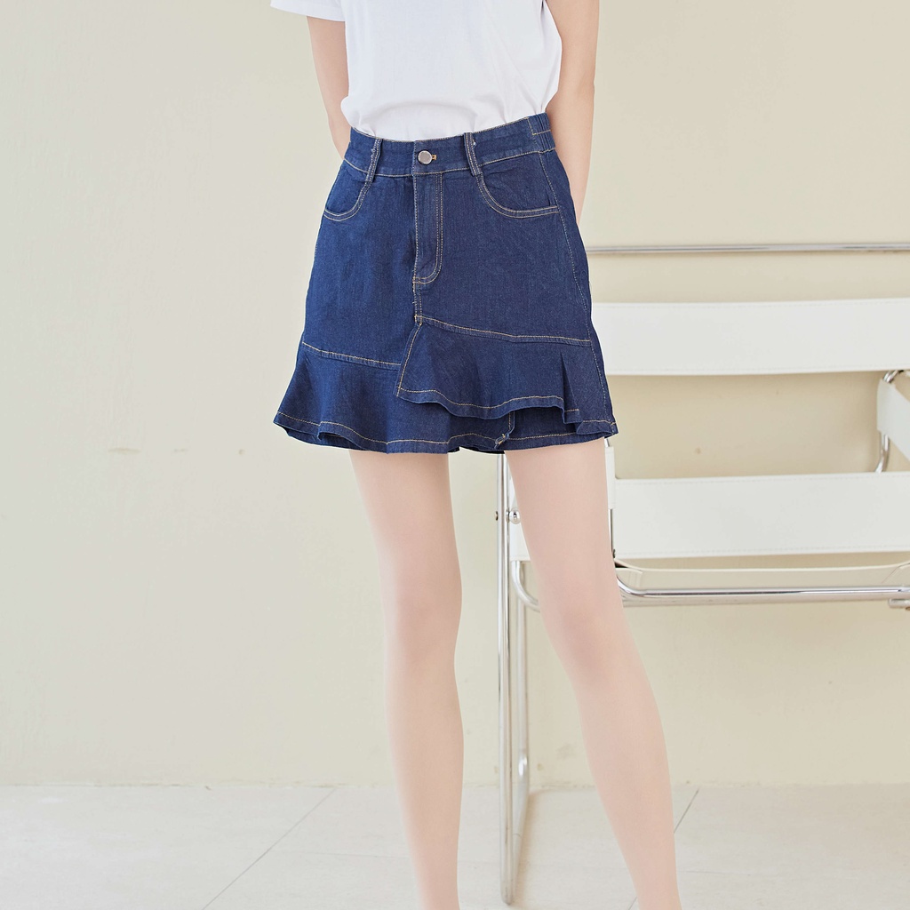 Eyouth 20134 Denim skorts hight waist casual jeans ladies shorts skirts