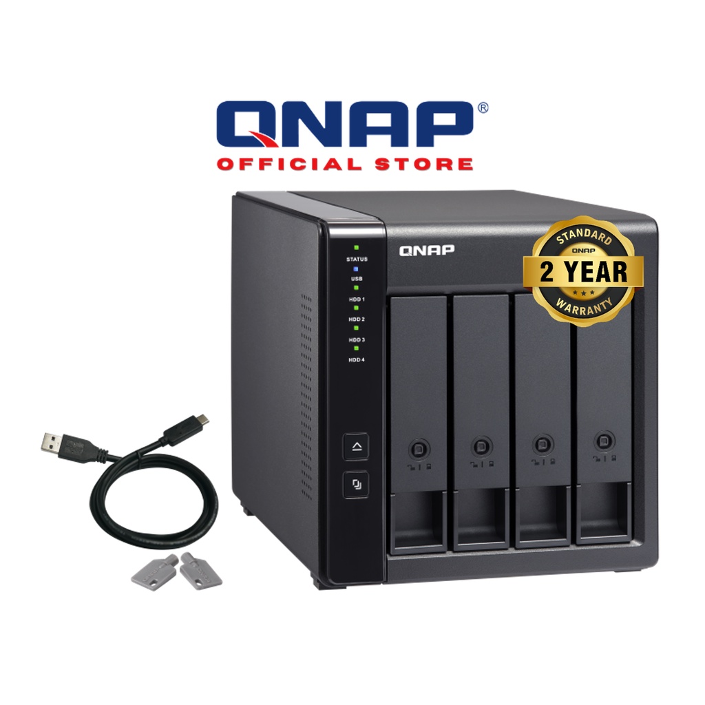 QNAP TR004 4Bay USB TypeC Direct Attached Storage (DAS) with