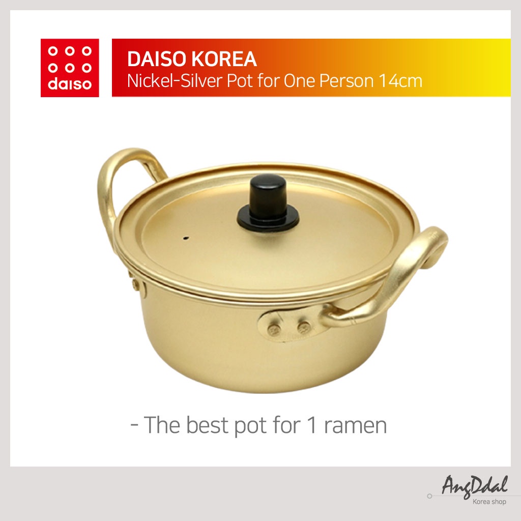 Korea NickelSilver Pot for One Person 14cm/ hotpot pot/ ramen hotpot