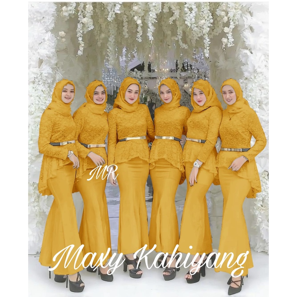 The Latest Malaysian Malay Women's Robes 2023 Maxi Dress Organza Latest