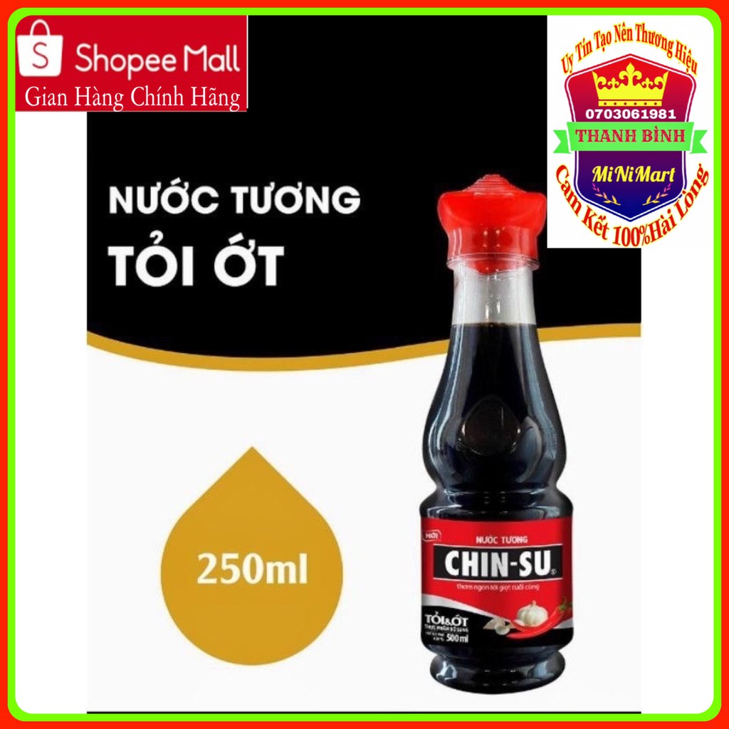Chinsu Soy Sauce Garlic Chili / Garlic And Chili 250ml Bottle Shopee