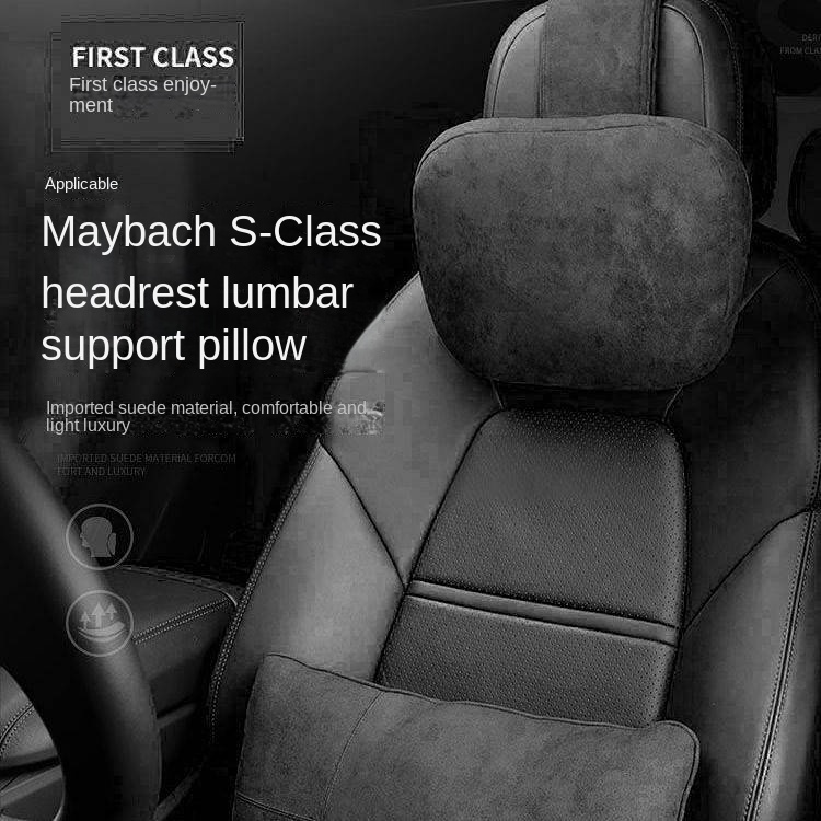 Automotive Headrest Neck Pillow MercedesBenz Maybach SClass Lumbar
