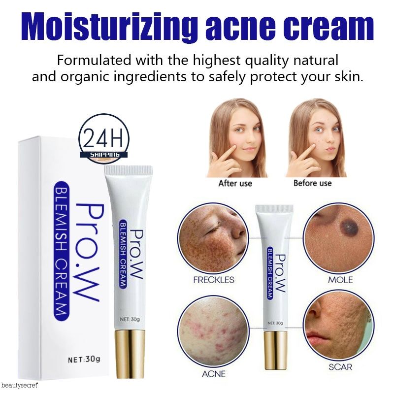 Pro.W Blemish Cream Freckles /Acne Pimple Scar /Acne Scar Dark /Spots
