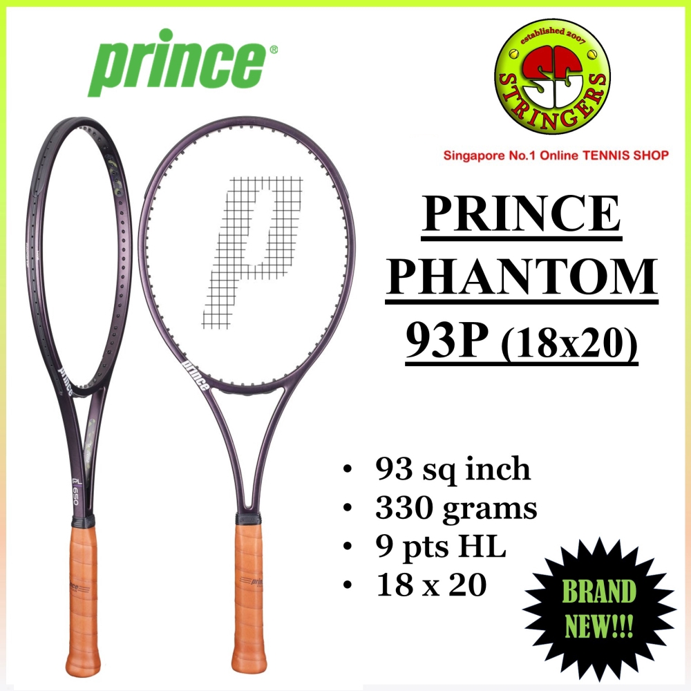 Prince Phantom 93 P (18x20) Tennis Racket Shopee Singapore