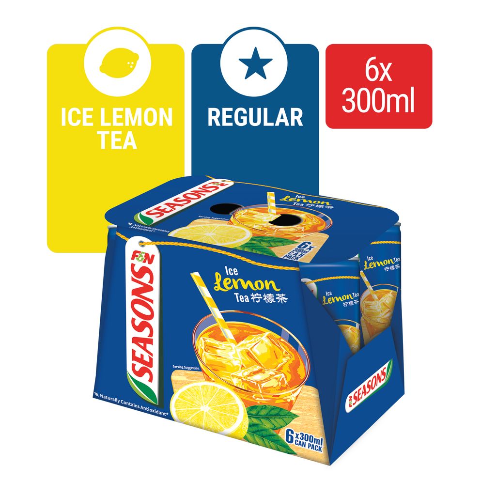 Seasons Ice Lemon Tea 300ml x 6 Shopee Singapore