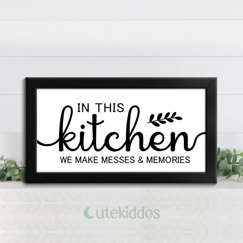 HIASAN DINDING Wall Hanging Kitchen Wall Decor Poster Quotes In This