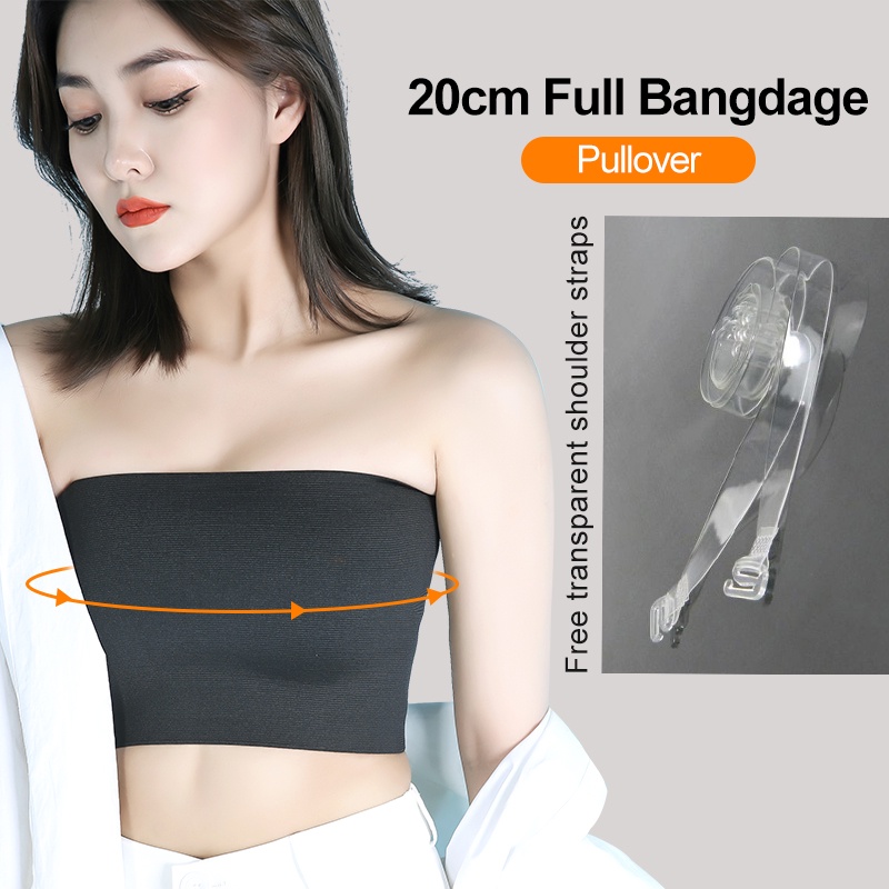 20cm Full Bandage Tube Les Chest Breast Binder Pullover Strapless Chest