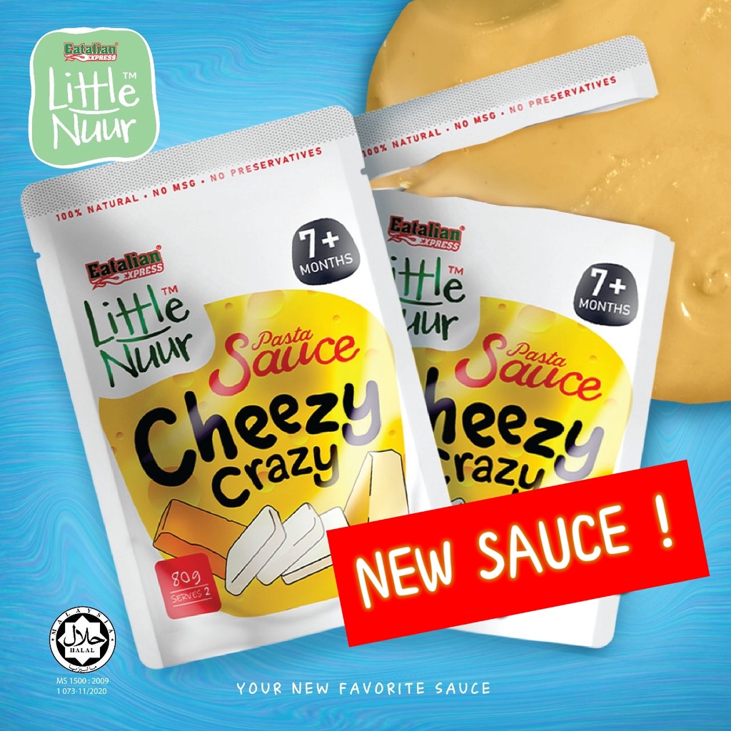 Little Nuur Instant Baby Pasta Sauce HALAL 100 Natural Ingredients Mee