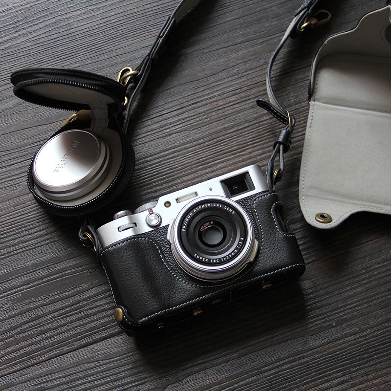 Fuji X100V camera bag shoulder leather case suitable for x100v