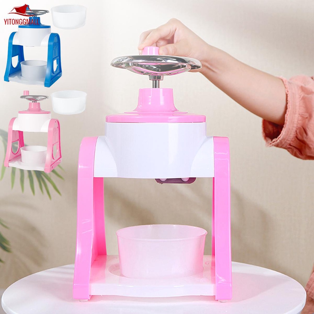 Manual Ice Crusher Hand Crank Ice Shaver Portable Manual Shredding