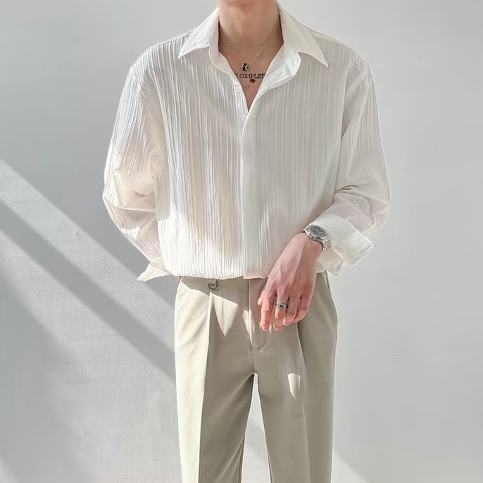 Korean Korean HighQuality LongSleeved Shirt Spring Autumn Loose