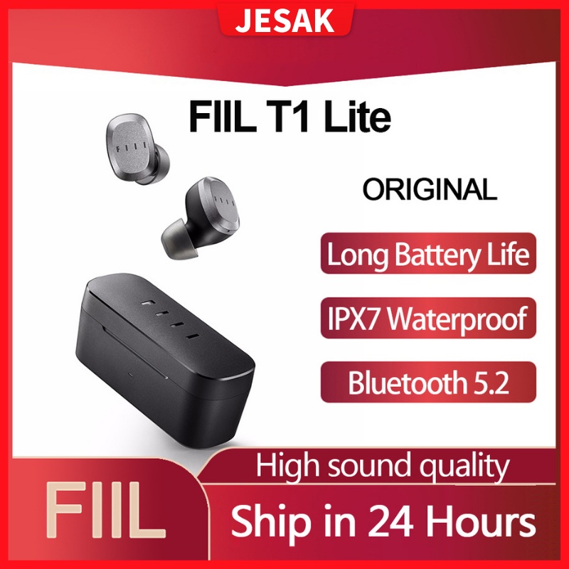 FIIL T1 Lite TWS Wireless Bluetooth 5.2 Earphones Black Tech Earphone