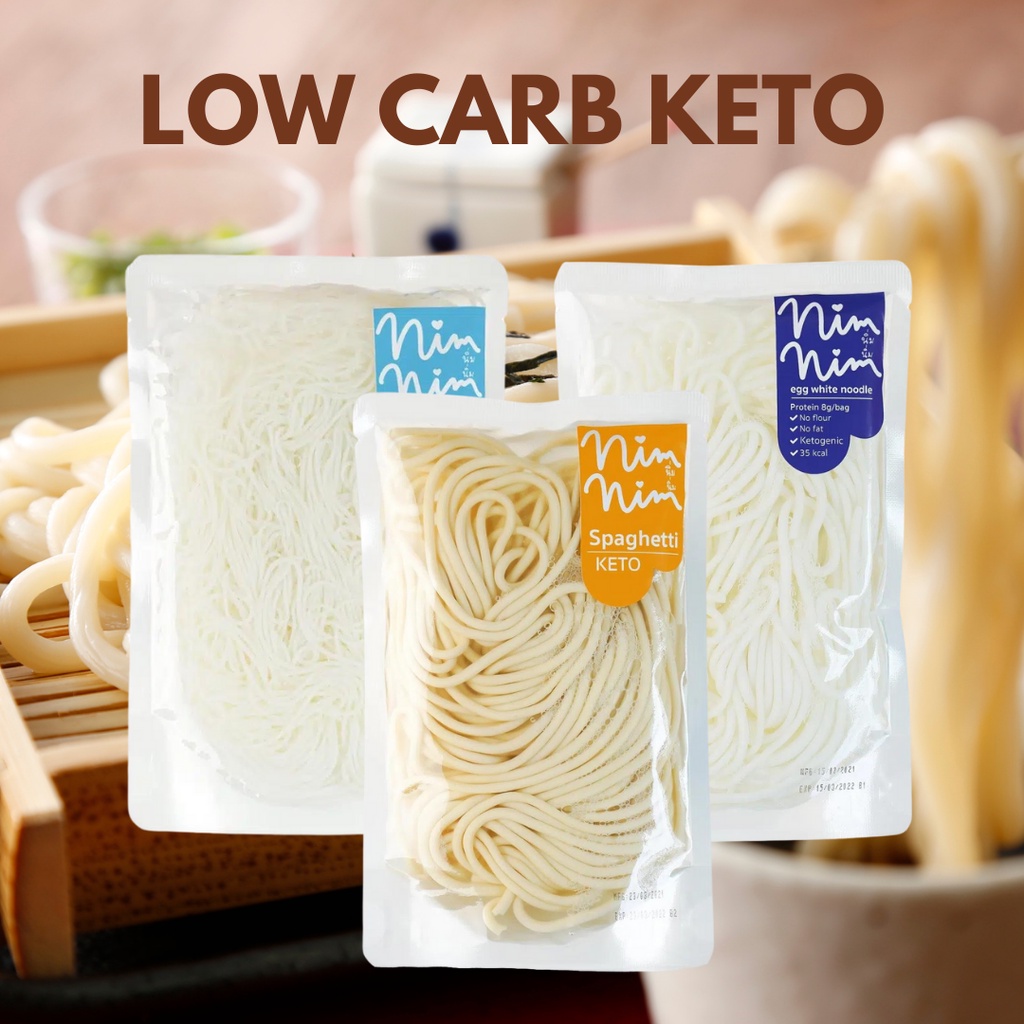 NIM NIM THAILAND KETO LOW CARB EGG & EGG WHITE NOODLES 100G Shopee Singapore