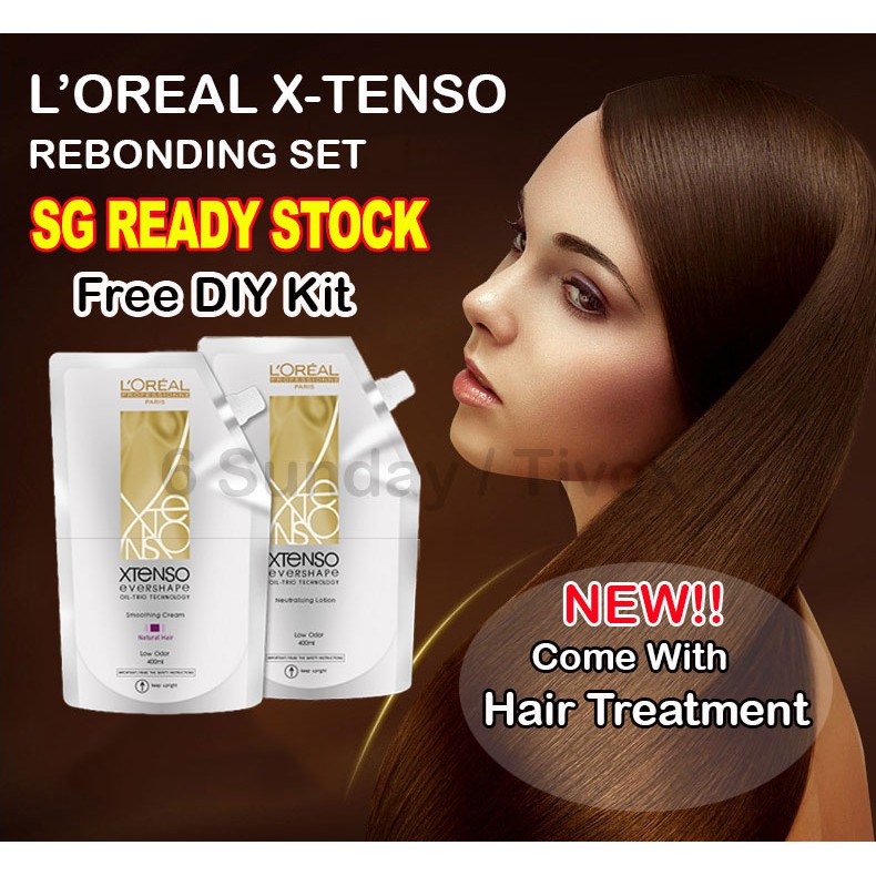 Loreal hair straightening cream rebonding cream Evershap Gold Shopee