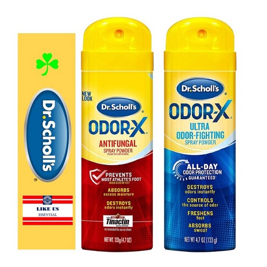 ☘️4.7oz (133g) 4.7oz (133g) Dr. Scholl's OdorX ANTIFUNGAL (RED) or