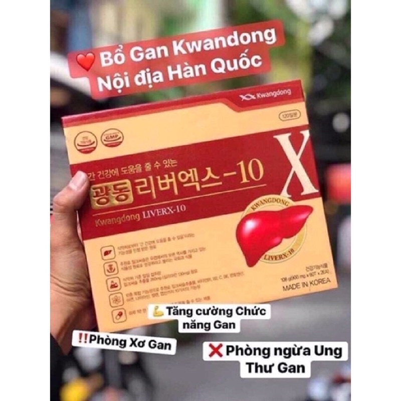[Genuine] Kwangdong LiverX10 Korean Liver Tonic, Box of 120 Tablets
