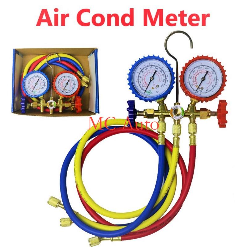 Aircond Meter Set R410a R32 R22 R134A R600 Air Cond Meter Gauge R12