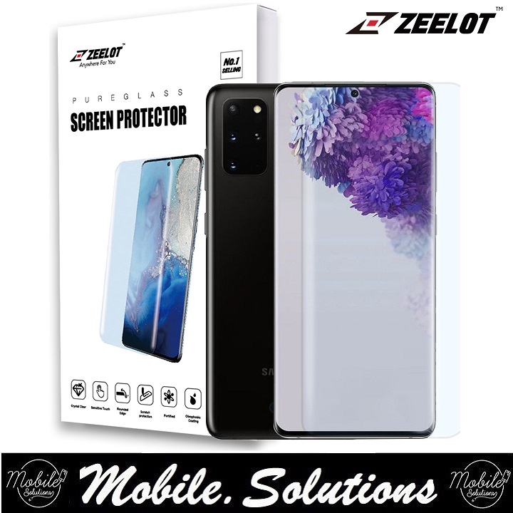 ZEELOT Samsung S20+ Plus PureGlass LOCA Glue (3D) HD Tempered Glass
