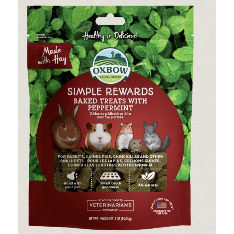 Oxbow Simple Rewards Oven Baked Banana/ Craneberry / Small Animal Treat
