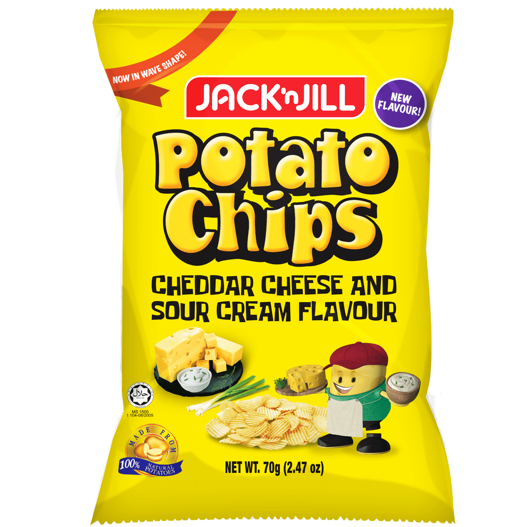 Jack N Jill Potato Chips Cheddar Cheese & Sour Cream 70g Shopee Singapore