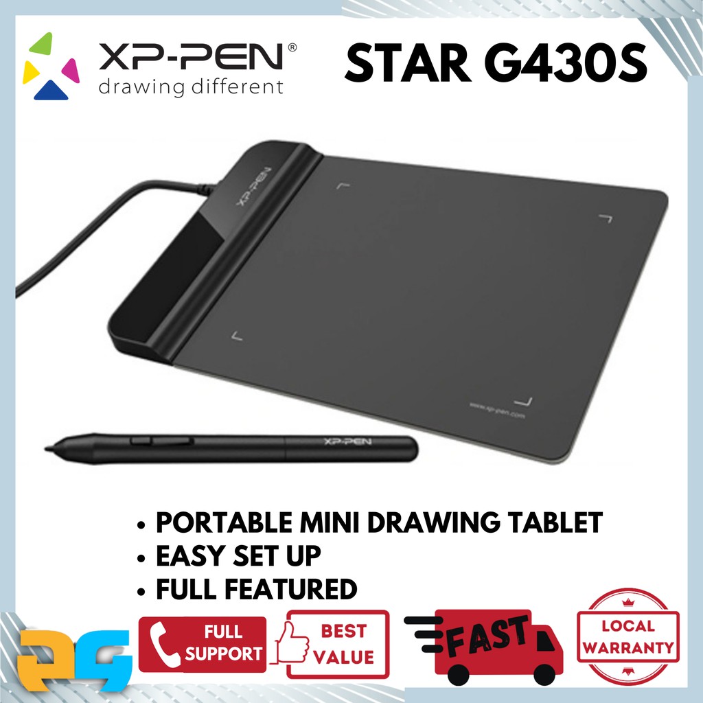 XPPen Star G430S Drawing Tablet for Digital Graphic Art Students