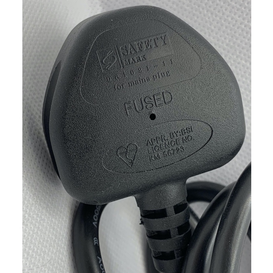 UK Plug 3 Pin Power Cord with Fuse 5A (1.8M) Bizlink with Safety Mark (Sg Power Cord Main Plug