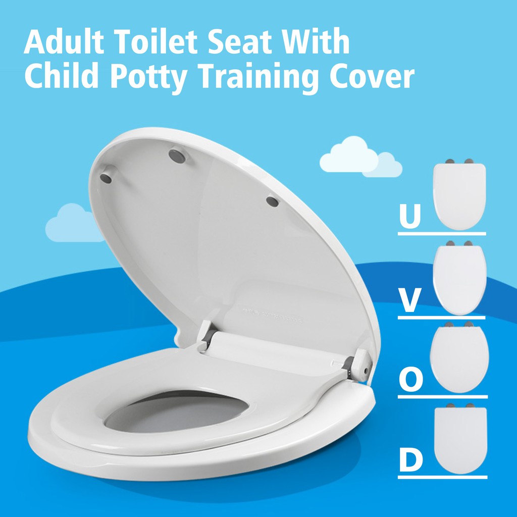 [SG Seller] NEW Adult Toilet Seat With Child Potty Training Cover PP