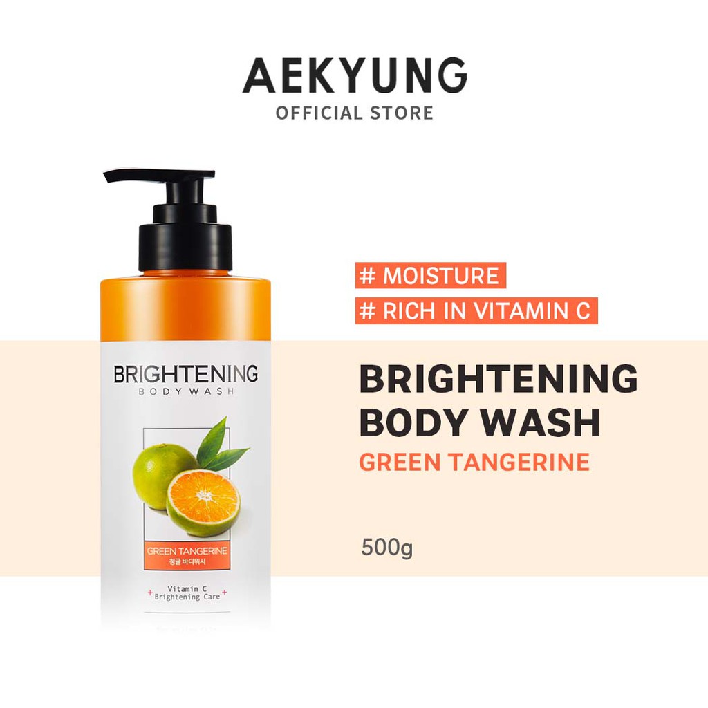 [Shower Mate] Green Tangerine Brightening Body Wash, 500g Shopee
