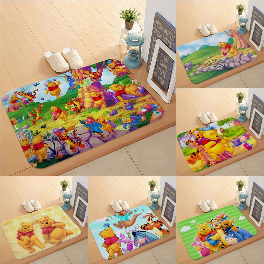 Winnie the Pooh 40x60cm flannel carpet / home bedroom door mat anti