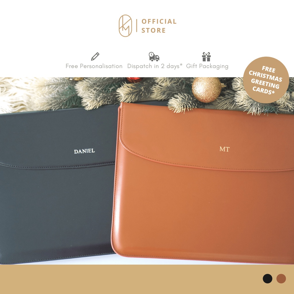 Personalised 13inch Laptop Leather Sleeve Christmas Gift Ideas Shopee Singapore