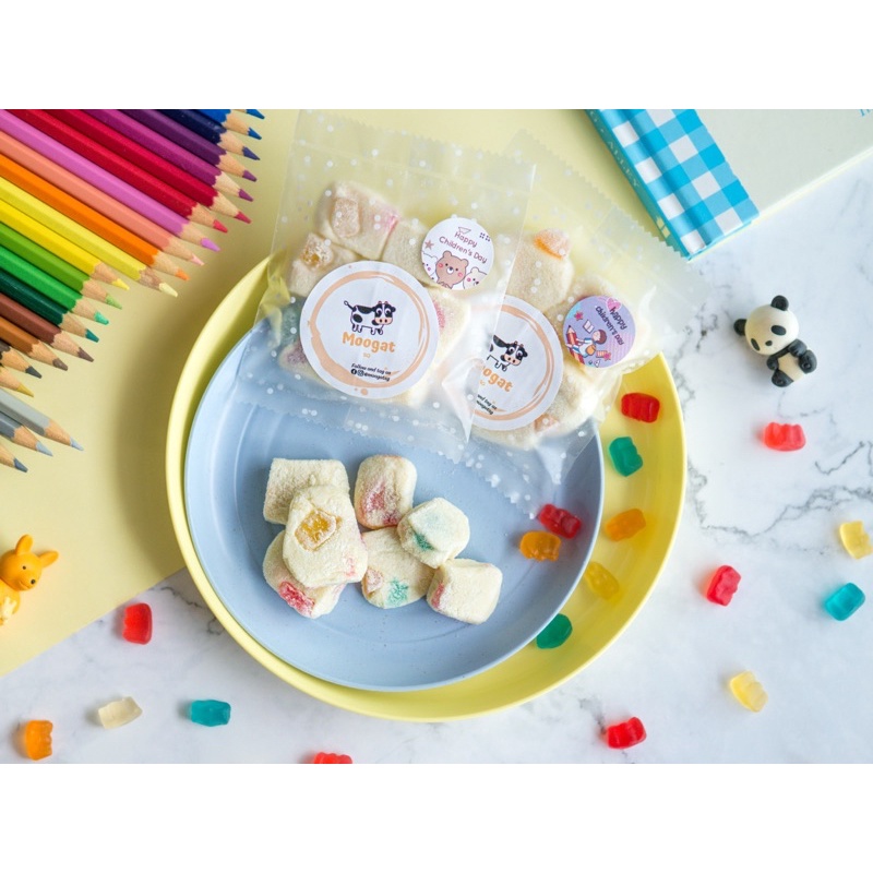 10packs [Homemade] 🌈 Children’s Day Gift 🐻 Gummy Beat & Funfetti Rainbow Nougats / Snowflake