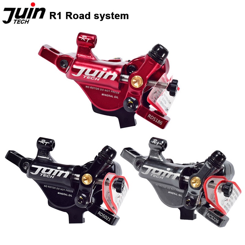 Juin Tech R1 Hybrid Hydraulic Road Disc Brake Cyclocross Bicycle Bike Disc Brake Caliper Road