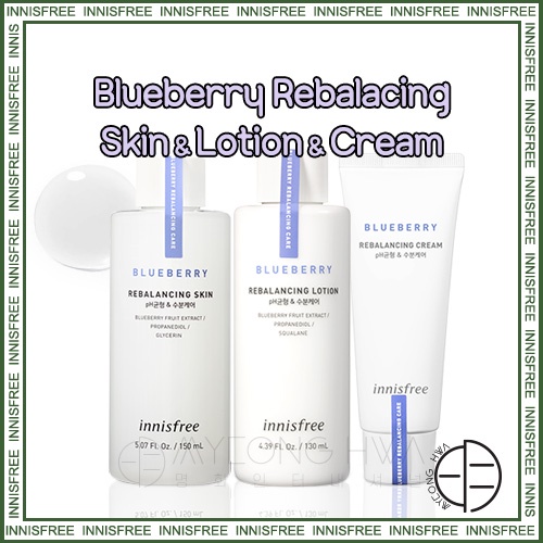 [Innisfree] Blueberry Rebalancing Skin 150ml/Blueberry Rebalancing Lotion 130ml/Blueberry