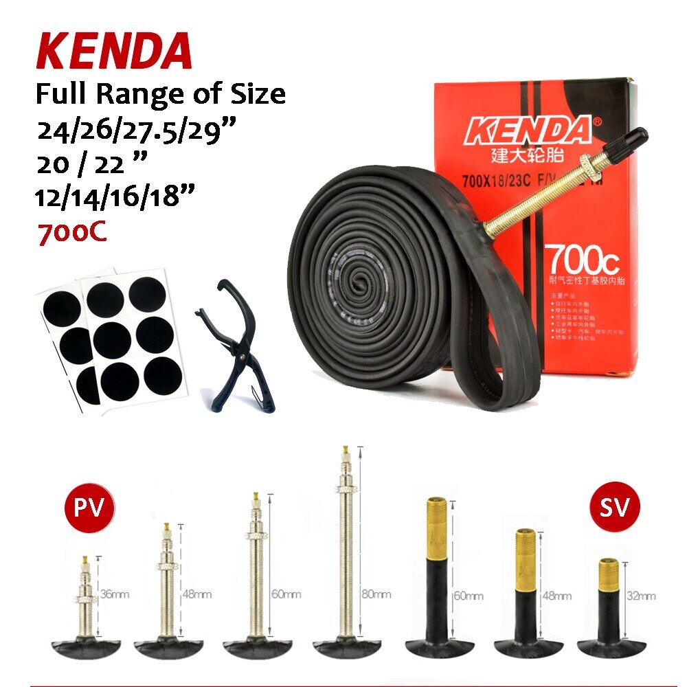 Kenda Bike Inner Tubes 700C Schrader Presta Valve City Road Bicycle Tube Cycling Tubes Bicycle