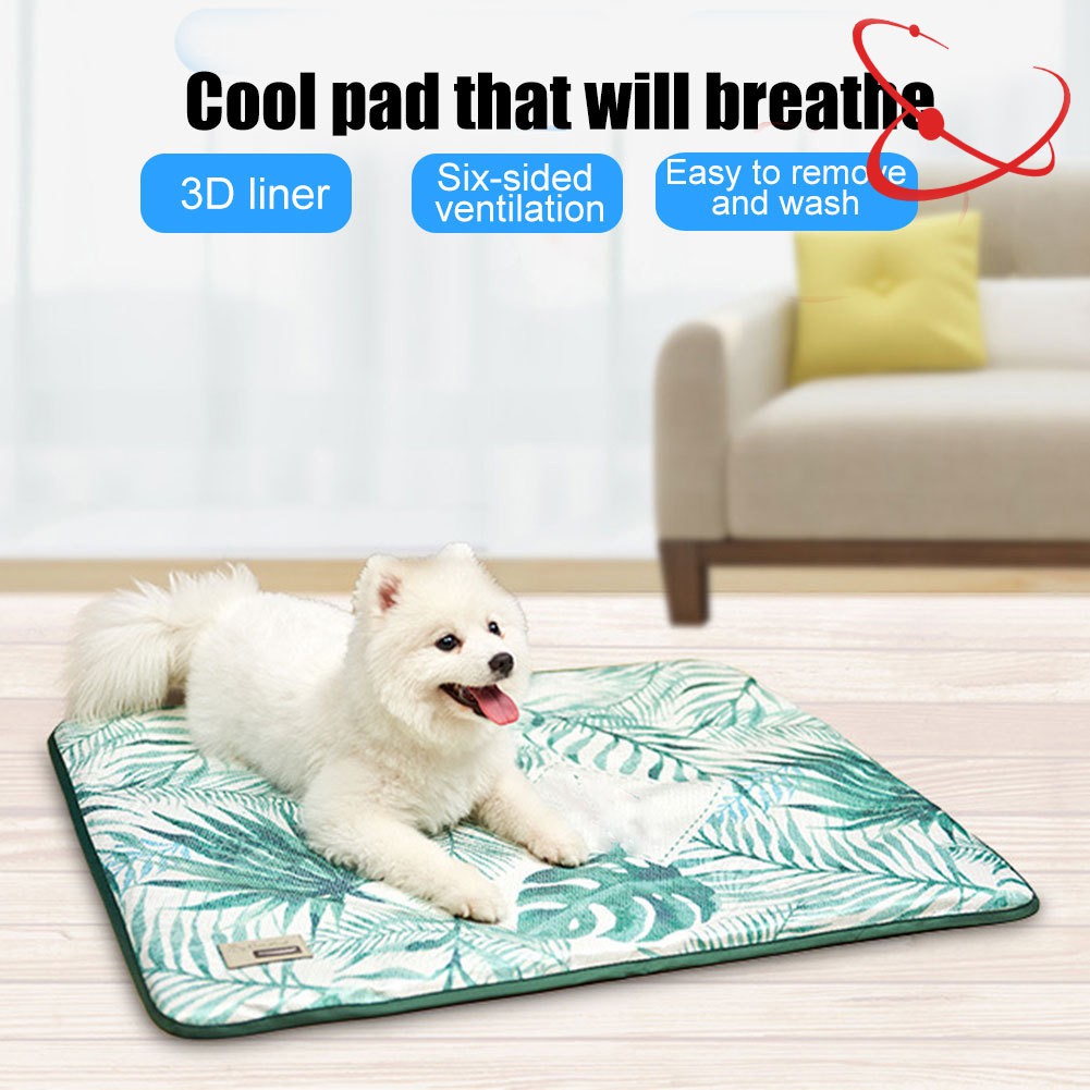 Pets Cooling Mat Soft Breathable Removable Washable Antislip Cooler
