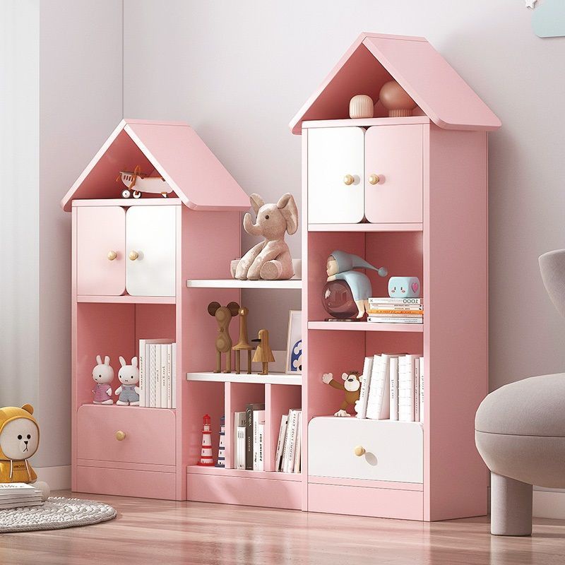 Student Bookcase Floor MultiFunctional Storage Rack Grid Baby