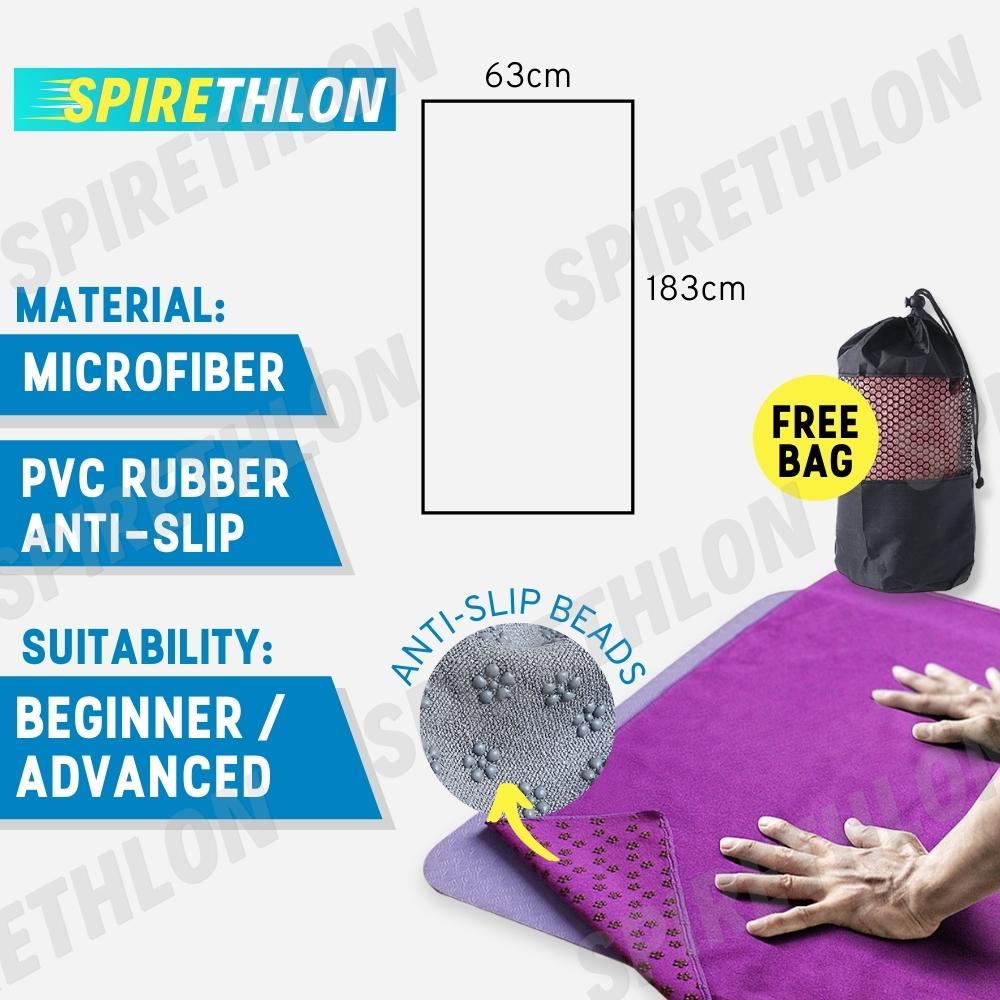 🇸🇬 [READY STOCK] Antislip Yoga Mat Towel / Pilates Mat Towel Shopee