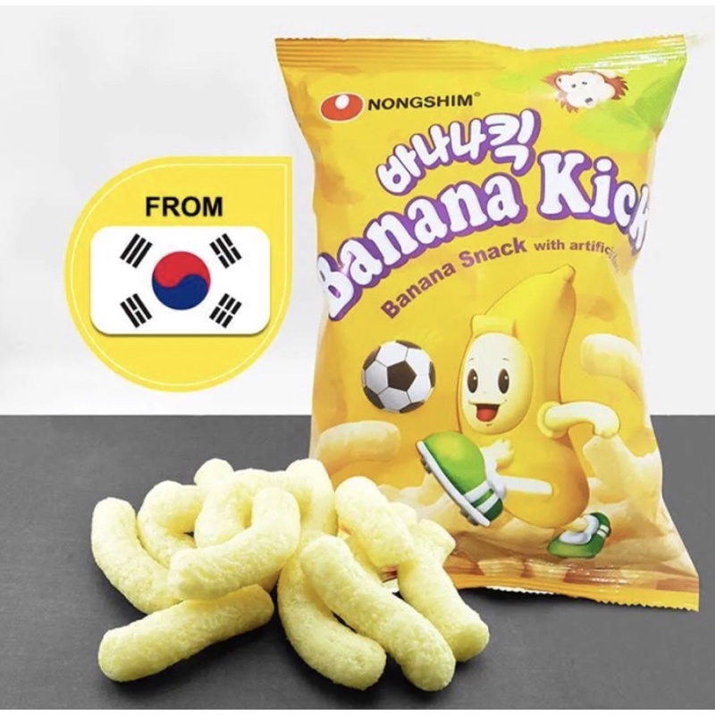Nongshim Banana Kick/Korean Banana Snack/Banana Snack/Korean Banana