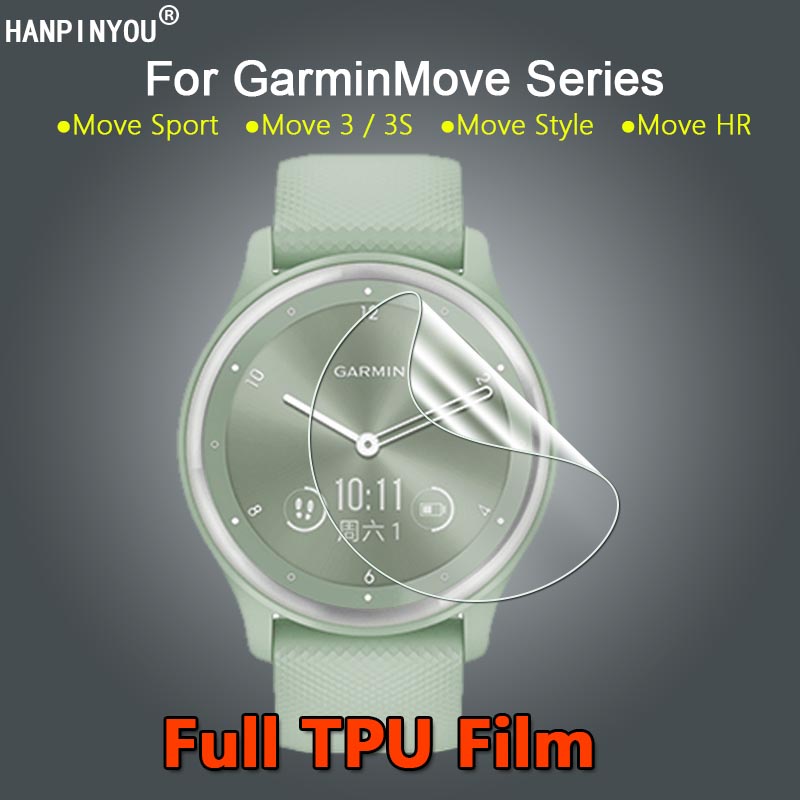 For Garmin Move Vivomove 3 3S Sport Luxe Style HR Ultra Slim Clear Soft