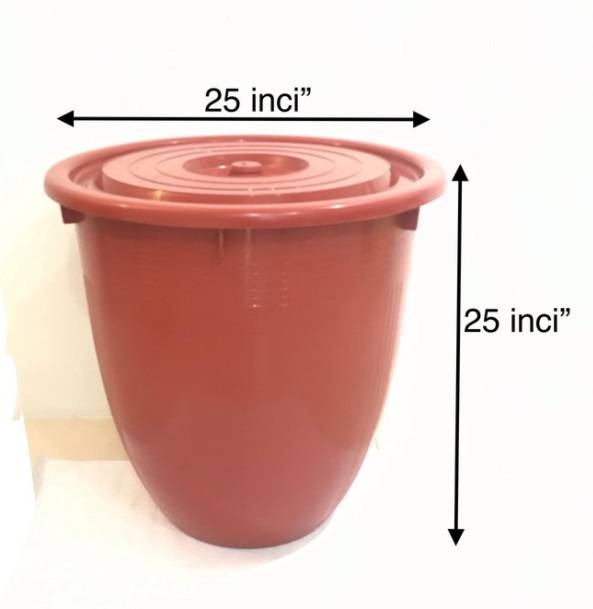 Water Storage Tub Container Plastic With Cover 38Gallon Plastic Bath
