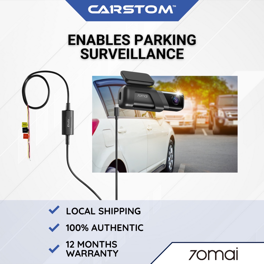 SG Instock 70Mai Hardwire Kit FOR a810/M500/Omni Type C Midrive UP03