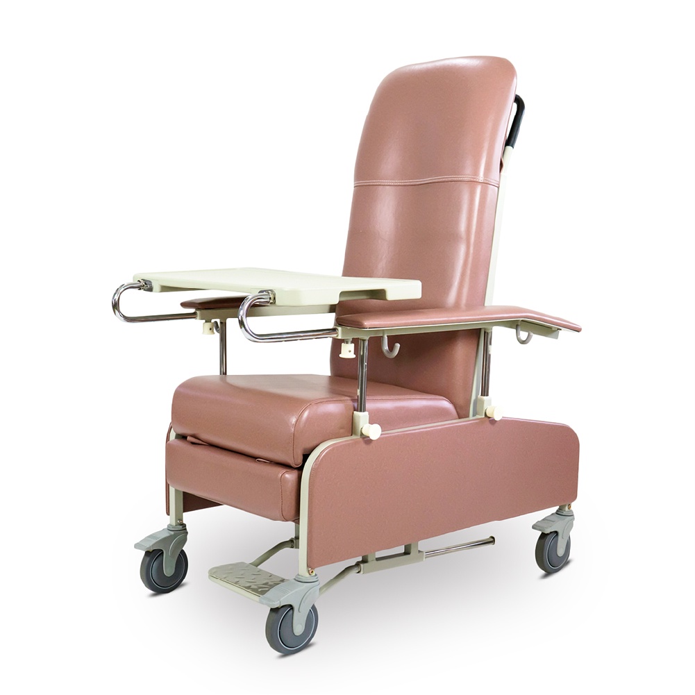 Bion Geriatric Chair Reclining, Mobile, Drop Armrest, RGC100D High