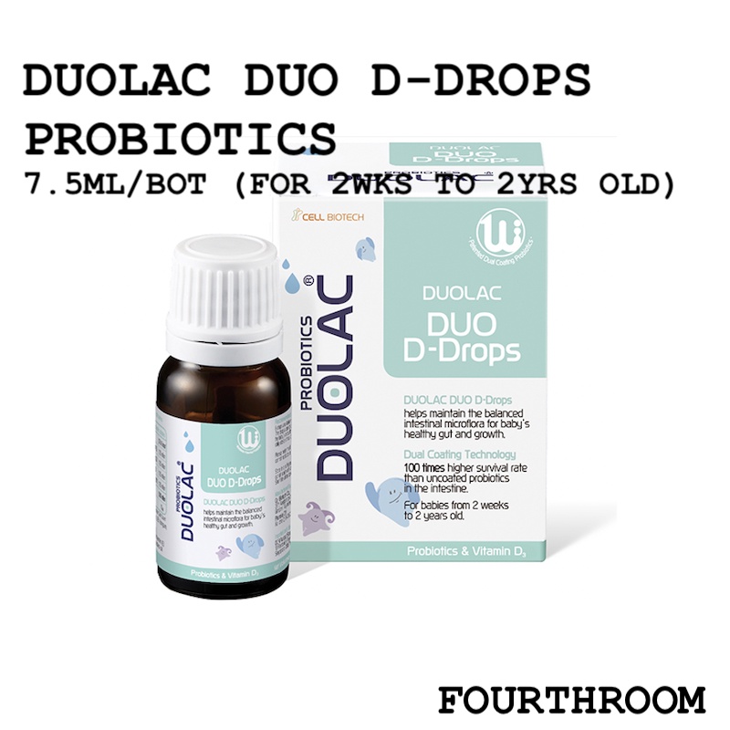 [1+1 SHORT EXPIRY PROMO] Duolac Duo DDrops Probiotic and Vitamin D3 (7.5ml/bot) (Exp Apr 2023